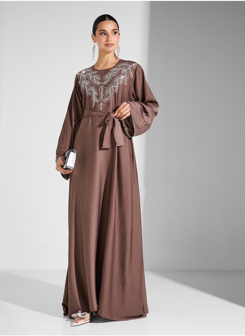 Embellished Jalabiya with Belt - pzsku/Z7CA4DED8456F0858B490Z/45/_/1740051044/d91692a7-b7a8-44e8-b73a-e52bdd994b72