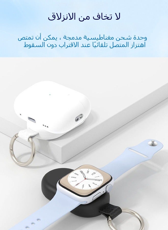 joyzzz Apple Watch Wireless Charger Charger Wireless Magnetic Fast Charging Cable Portable Charging Compatible with Applicable to iwatch1-9/SE/Ultra1-2 AirPods Pro2 Portable  - Image 2