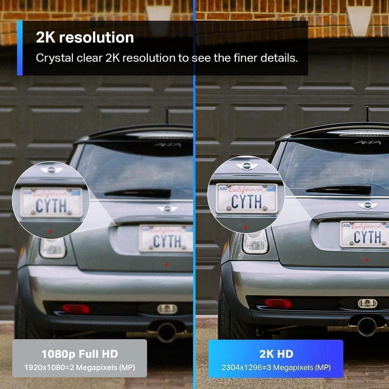 tapo كاميرا أمان خارجية سلكية Tapo TP-Link 2K QHD، مستشعر ستارلايت لرؤية ليلية ملونة، كشف AI مجاني، صفارة إنذار مدمجة، تخزين سحابي/بطاقة SD، تعمل مع أليكسا وGoogle Home C320WS - Image 2