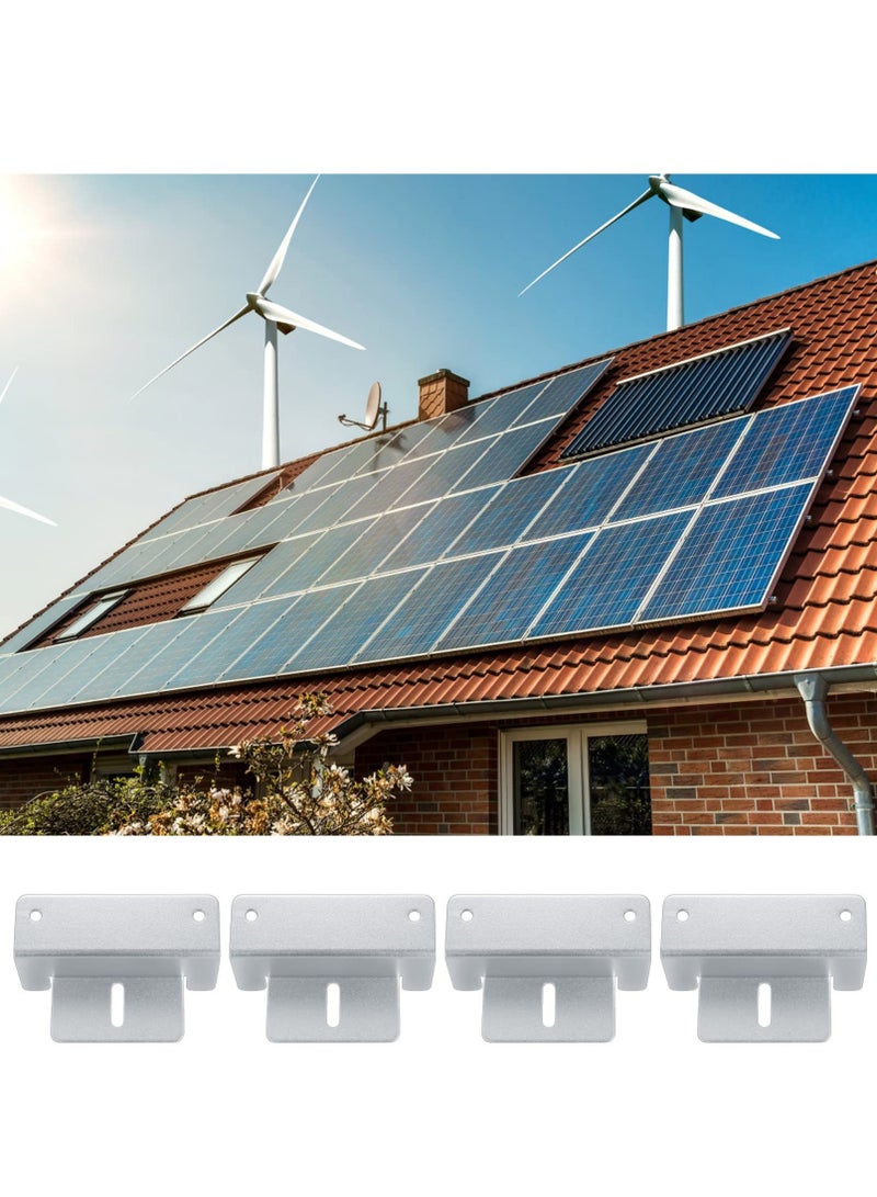 KASTWAVE Solar Panel Mounting Brackets, Solar Panel Aluminum Z Shaped Brackets ,Holders with Screw and Nuts for RV Boat Wall Caravans Yacht Roof Solar Panel Mounting (4 Sets) - Image 3