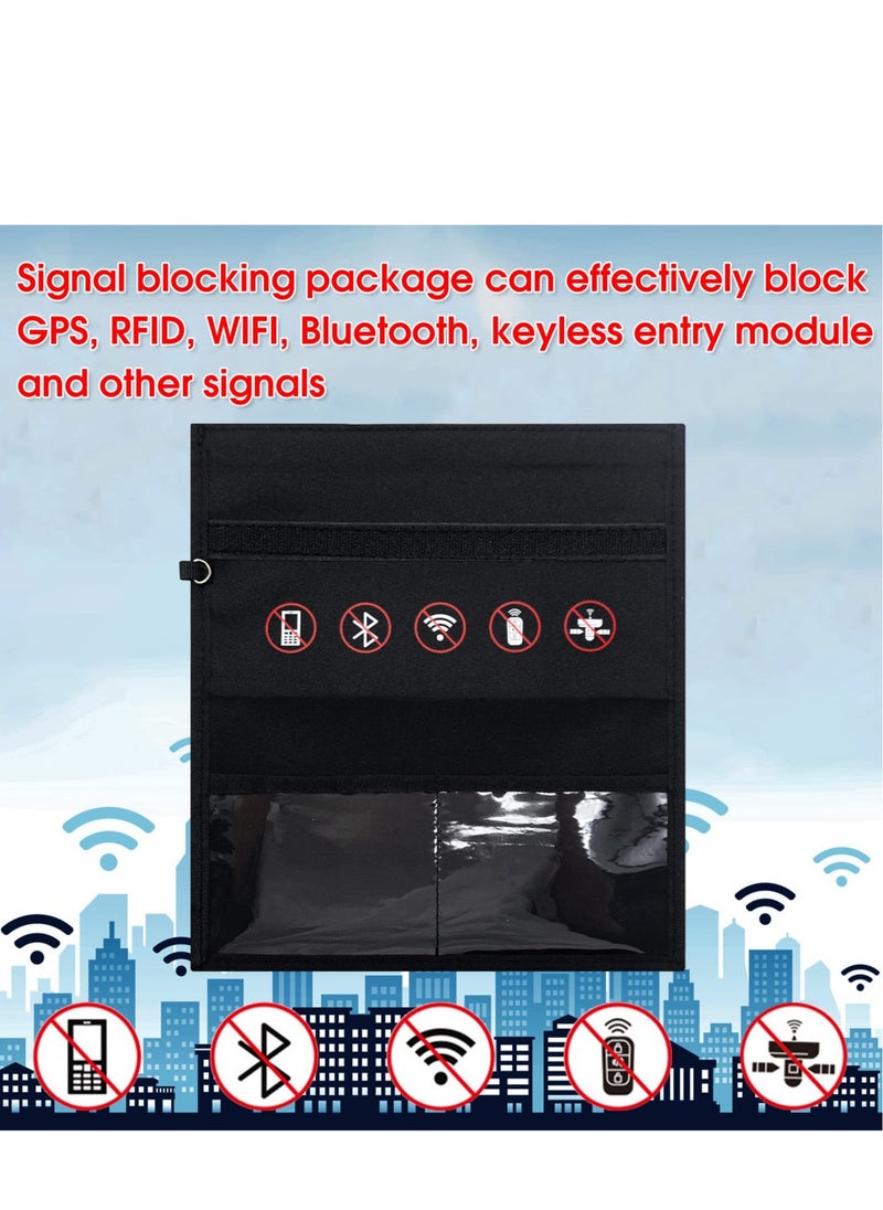 Generic - Faraday Key Fob Protector Bag - RFID Signal Blocking Case for Car Anti-Theft, Anti-Tracking, and Anti-Hacking Protection - Secure Your Vehicle's Keyless Entry System - Image 1