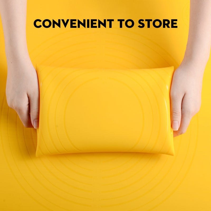 Silicone Baking Mat Dough Pad Bake Pad Rolling Pin Dough Scraper Dough Cutter Non stick for Bake Pizza Cake - Image 3