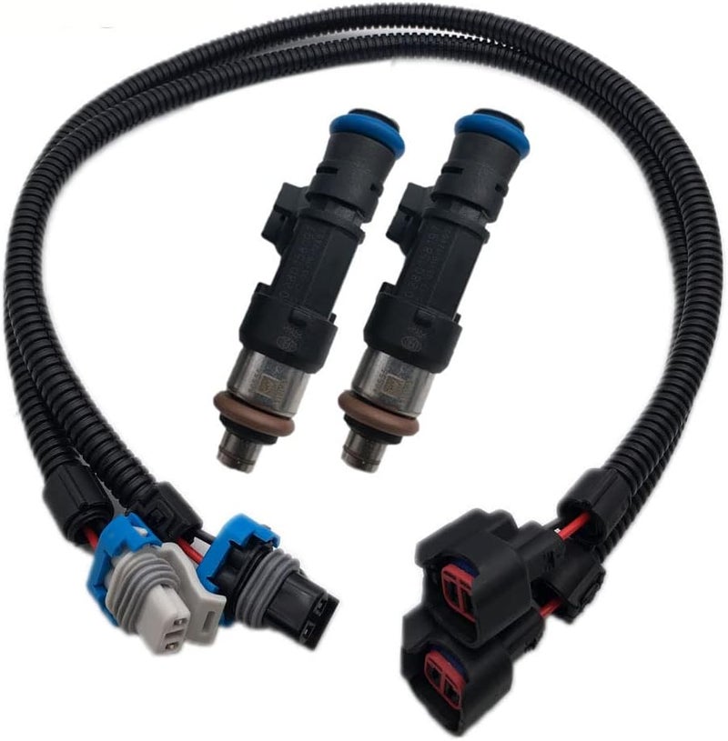 LIZAPUS ALLMOST 2PCS Fuel Injector Harness Set for Polaris Ranger XP, Crew, RZR 800 - Image 1