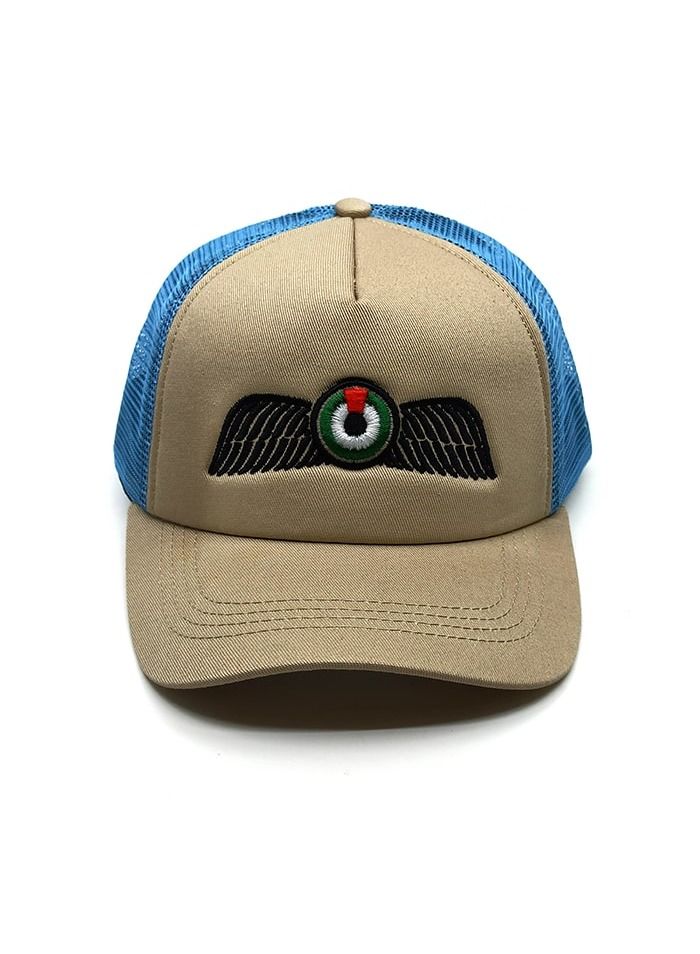 فايتر جيفتس الإمارات العربية المتحدة أجنحة بيج غطاء الرأس الأزرق - Image 1