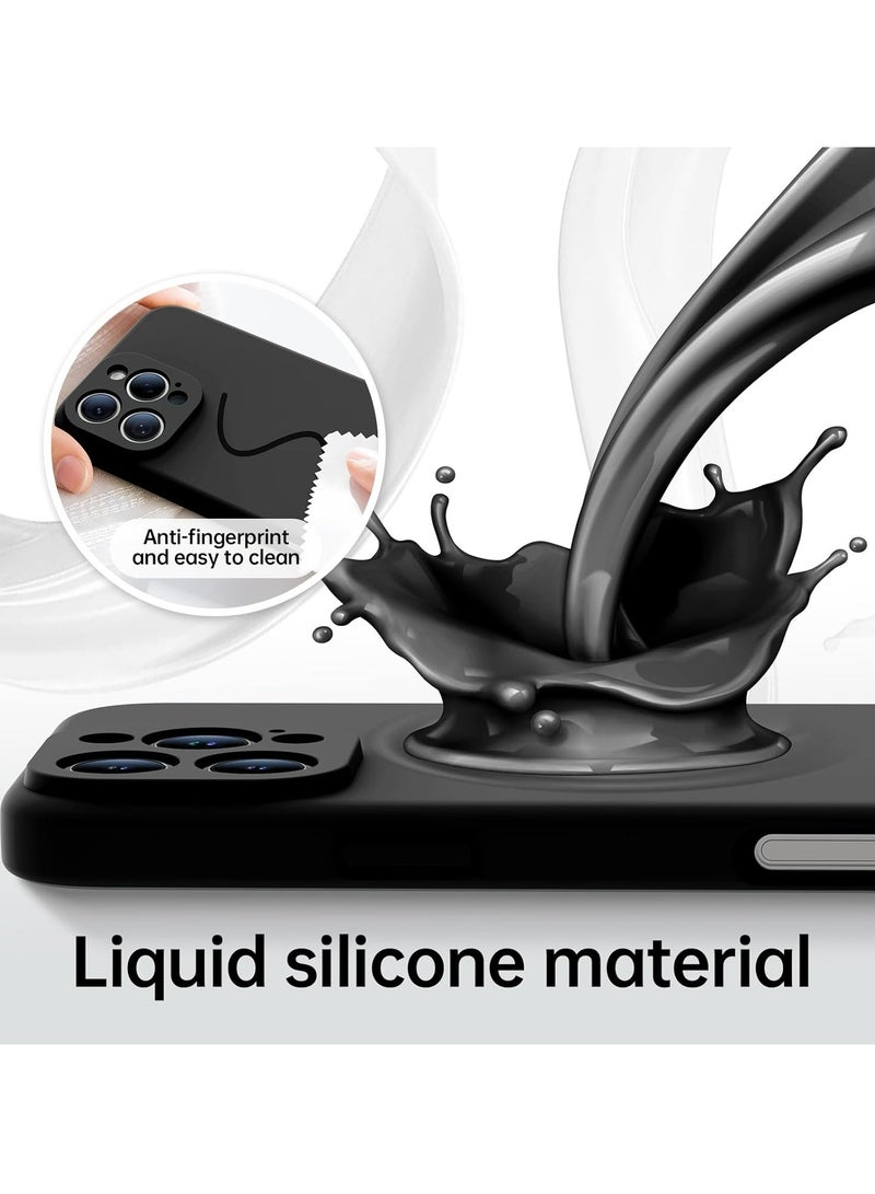 ELTRAZONE iPhone 16 Pro Max Case with 2 Screen Protectors – Liquid Silicone Protective Phone Case (6.9") – Compatible with MagSafe – Upgraded Camera Protection – Black - Image 5