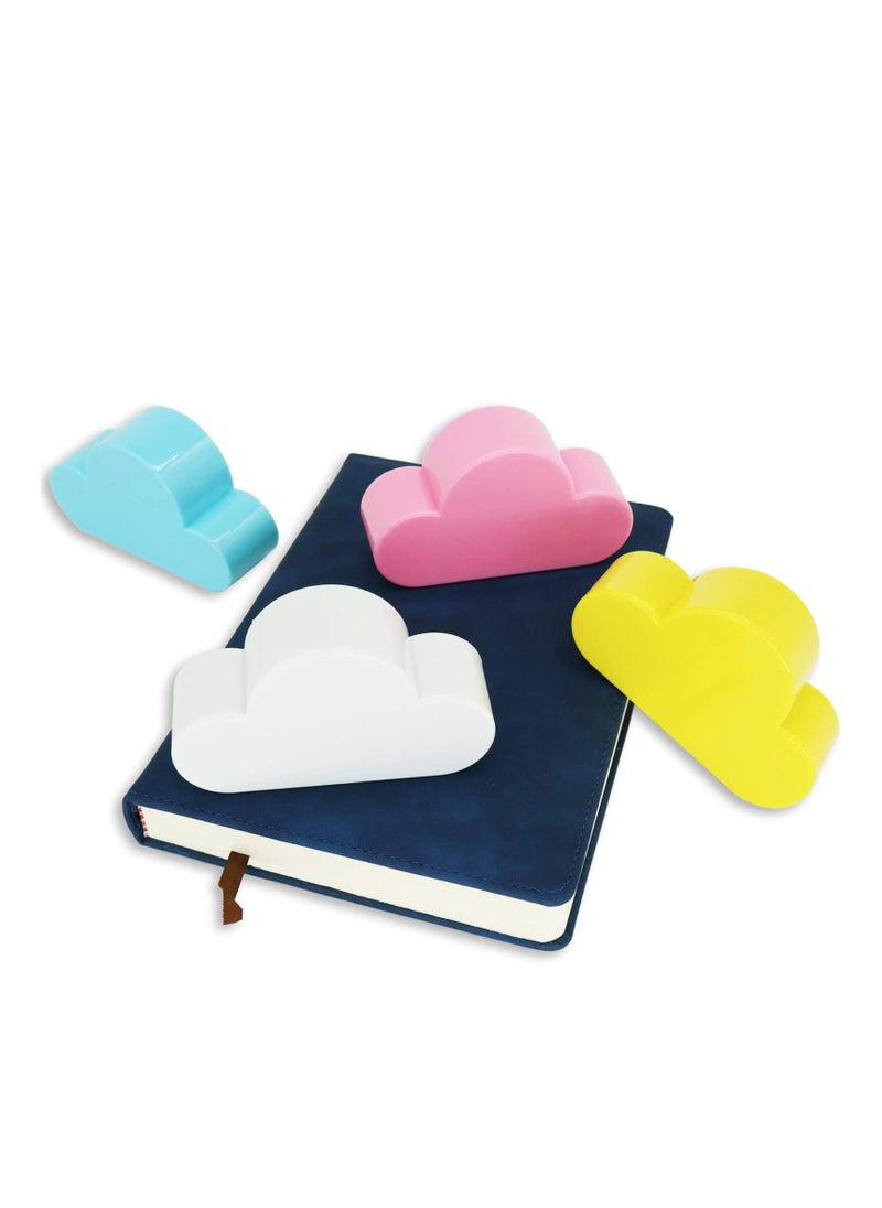 Peachjoy - 2PCS Magnetic Key Holder, Cloud Key Hook Novelty Key Organizer Strong Magnetic Hanger Cute Home Decor Decorative Key Hook Secure Key Hanger Magnets Keep Keychains and Loose Keys Securely in Place - Image 1