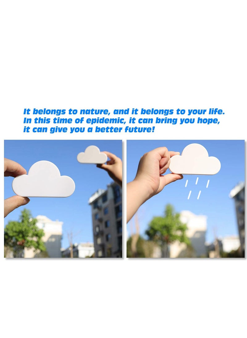 Peachjoy - 2PCS Magnetic Key Holder, Cloud Key Hook Novelty Key Organizer Strong Magnetic Hanger Cute Home Decor Decorative Key Hook Secure Key Hanger Magnets Keep Keychains and Loose Keys Securely in Place - Image 1