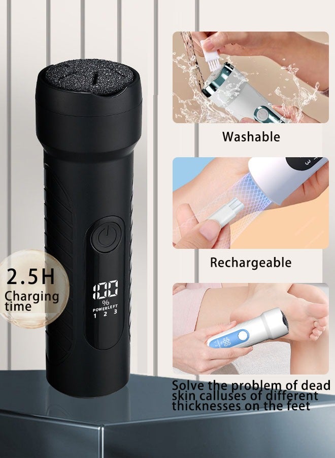 Super ZYouth Electric Callus Remover for Feet Rechargeable Grinding Pedicure Tools Foot Care Callus Remover Kit with 3 Roller Heads for Removing Cracked and Dead Skin  - Image 3