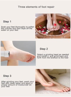 Super ZYouth Electric Callus Remover for Feet Rechargeable Grinding Pedicure Tools Foot Care Callus Remover Kit with 3 Roller Heads for Removing Cracked and Dead Skin  - Image 5