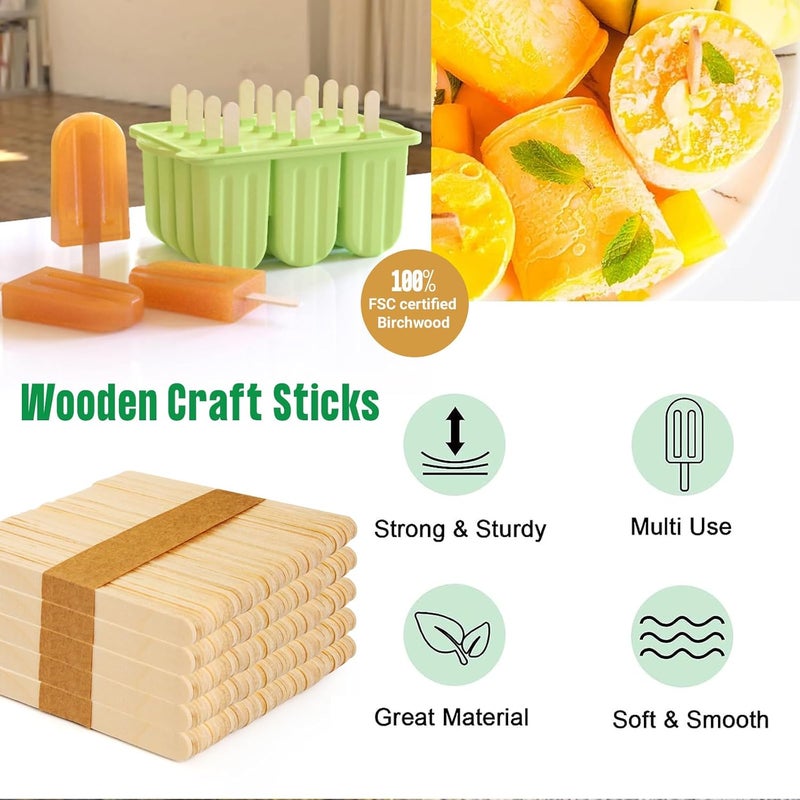 Perfect Stix - PS-114st-1,000 4.5" Craft Sticks/ Ice Cream Sticks/ Natural Wood - Box of 1,000ct - Image 2