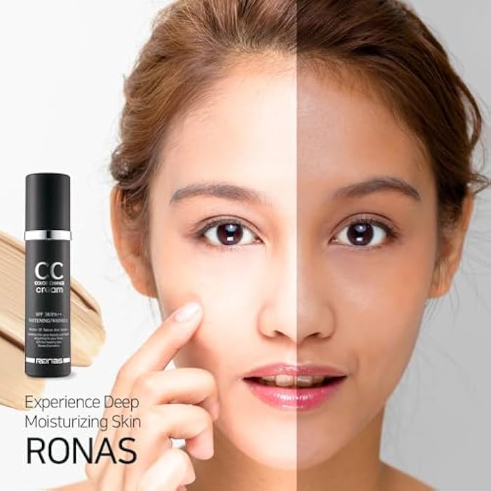 Ronas CC Color Change Cream SPF38 PA+++ UV Protection Sunscreen Foundation Makeup base Korean Aesthetic Cosmetics 1.69 Fl oz - Image 5