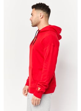 Adidas Men Sportswear Fit Long Sleeve Manchester United Football Sweatshirts, Red  - Image 3
