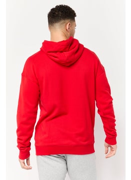 Adidas Men Sportswear Fit Long Sleeve Manchester United Football Sweatshirts, Red  - Image 2