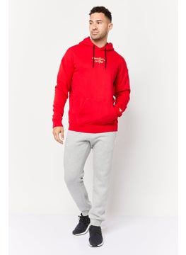 Adidas Men Sportswear Fit Long Sleeve Manchester United Football Sweatshirts, Red  - Image 4