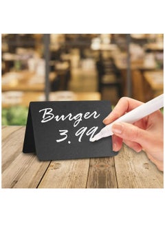 KASTWAVE 20 Pack Mini Chalkboard Table Tent Signs 10x7 cm for Food - Buffet - Party - Wedding - Chalkboard Labels for Food - Chalk Food Stand Labels  - Image 3
