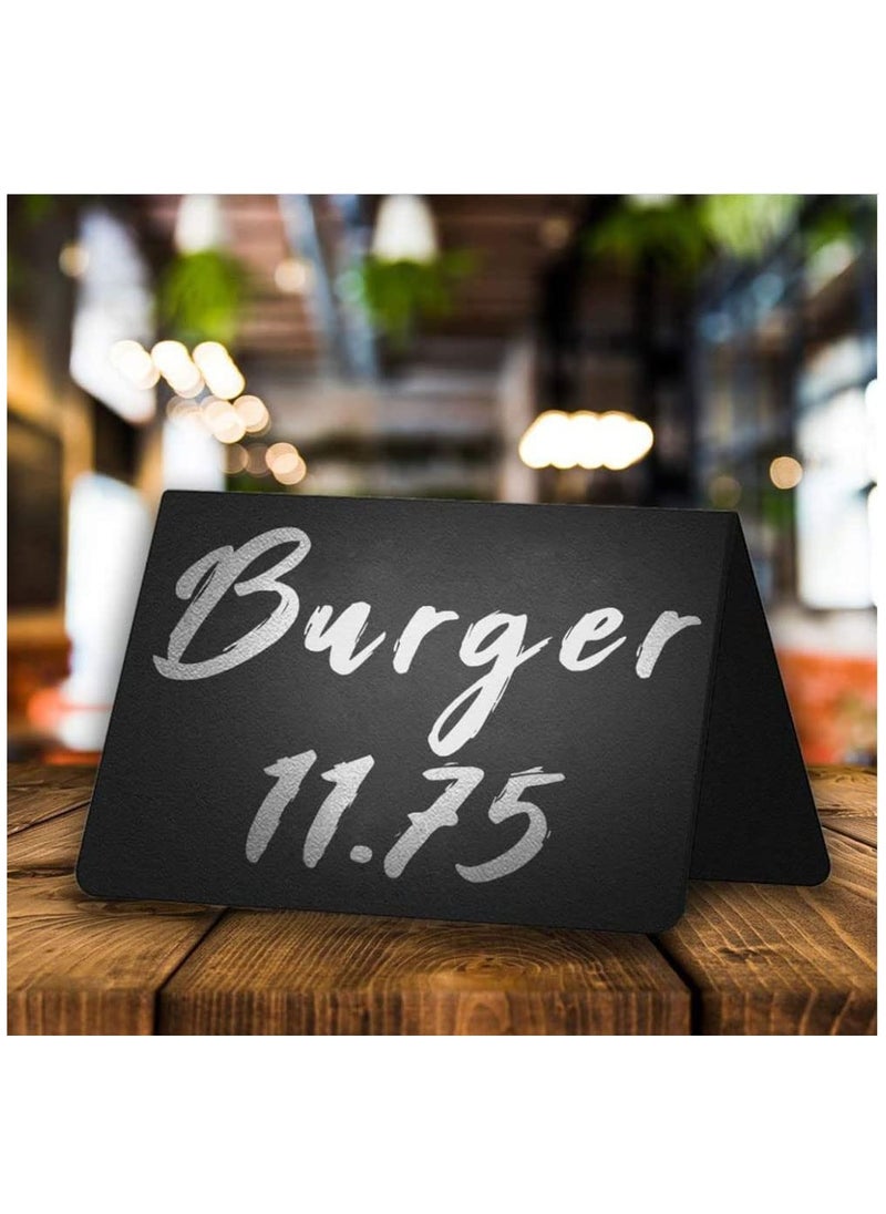 KASTWAVE 20 Pack Mini Chalkboard Table Tent Signs 10x7 cm for Food - Buffet - Party - Wedding - Chalkboard Labels for Food - Chalk Food Stand Labels  - Image 4