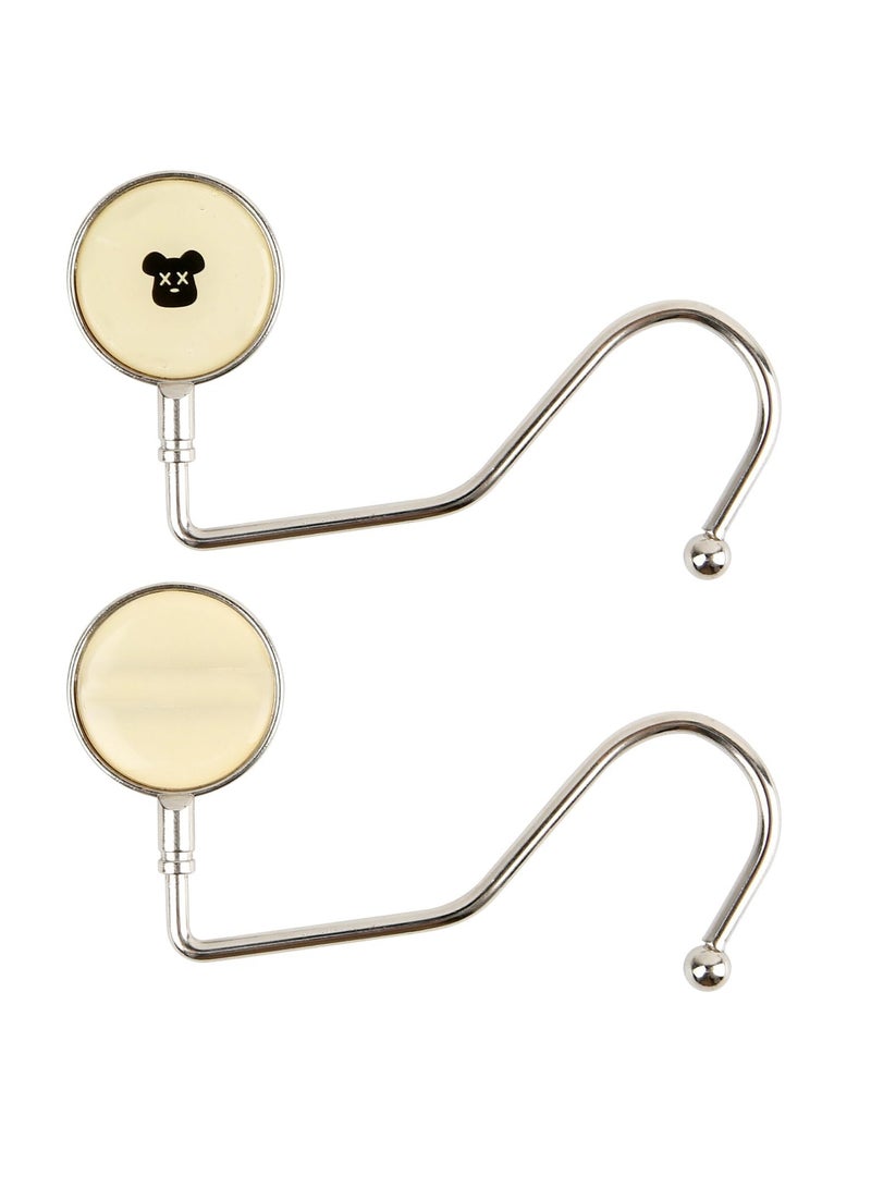 Zikra Hook Hanger Metal 2 Pcs Purse, Safety Hang Grip, Lightweight Table Hangers Handbag Schoolbags Desk Holders for Home Office Restaurant Library Party Decoration - Image 1