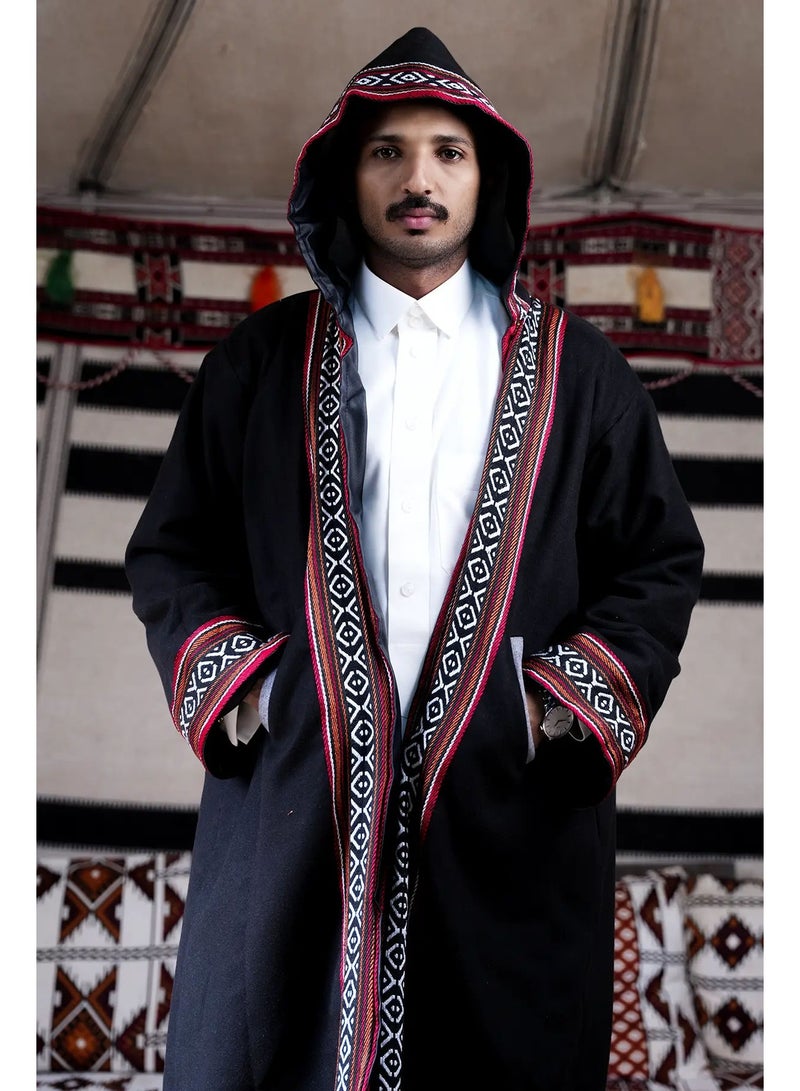 آر إس فروة  دبل فيس جوخ لون أسود رصاصي - Image 5