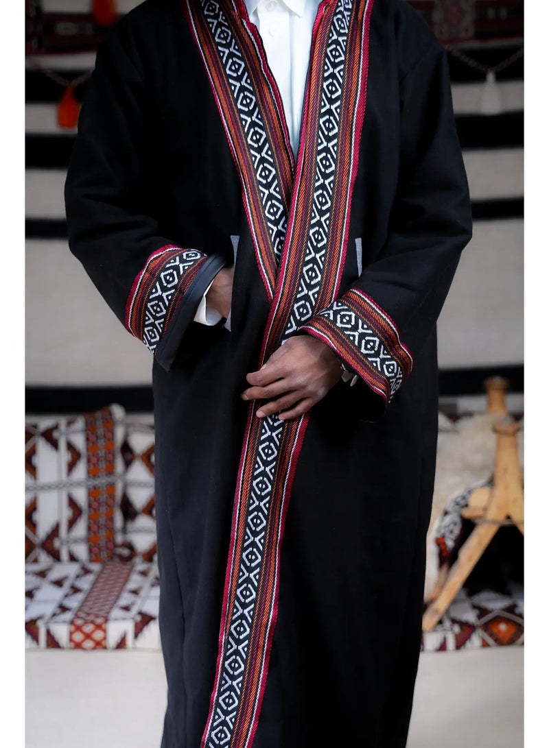 آر إس فروة  دبل فيس جوخ لون أسود رصاصي - Image 4