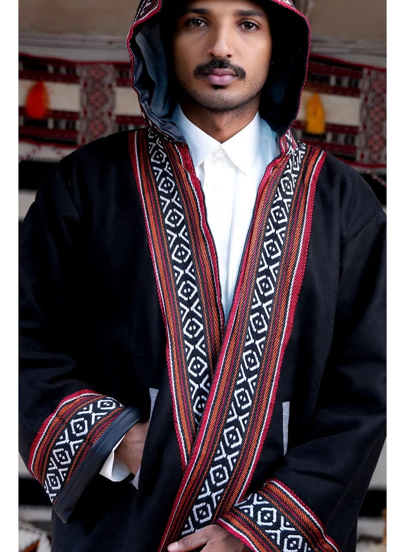 آر إس فروة  دبل فيس جوخ لون أسود رصاصي - Image 2