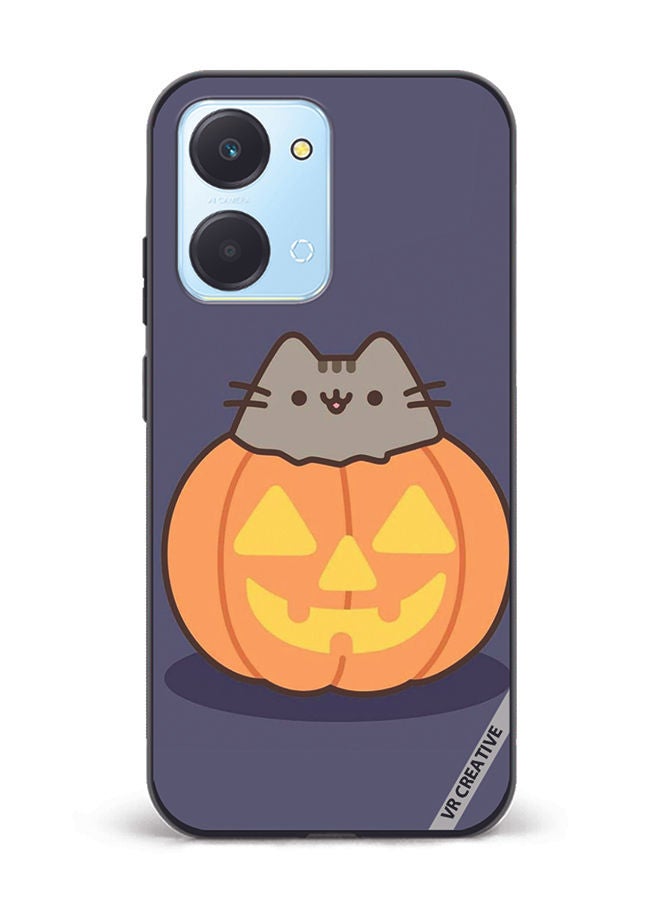 VR CREATIVE Protective Case Cover For Honor Play7T Halloween Pumpkin Design Multicolour - Image 1
