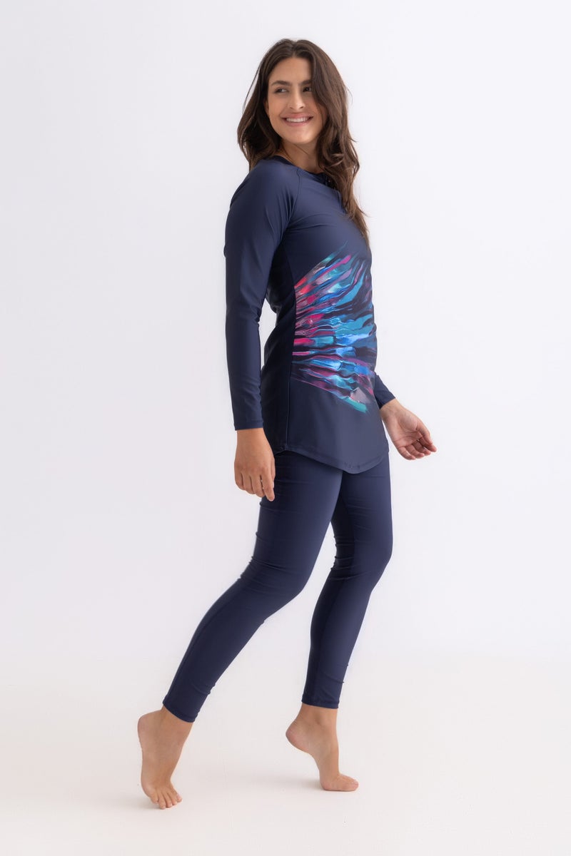 Libra Sport Riviera Swimsuit - Coral - Image 2