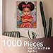 Tucocoo Pouty Little Afro Bun Girl 1000 Pieces Puzzle Colorful Candy Store Jigsaw Puzzle for Adults African Girl Puzzles for Challenging Family Activity Games DIY Crafts Puzzle for Home Decor Gifts - Image 4