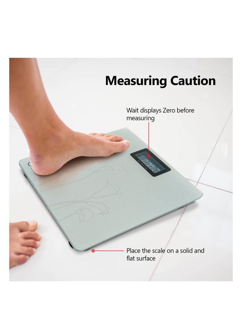 Mr. Light Mr Light Electronic Personal Scale Non-Slip Mat With Low Battery And Overload Indication LCD Display 180Kg ,Silver - Image 2