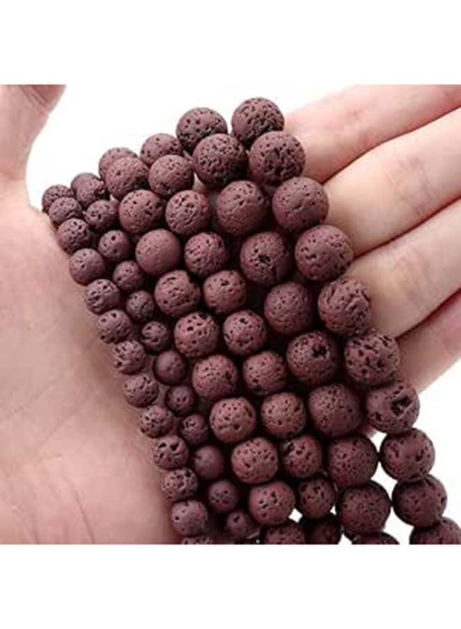 Multicolor Lava Rock Beads Natural Round Volcanic Stone Loose Spacer Beads For Jewelry Making Diy Bracelet Necklace 4-12Mm