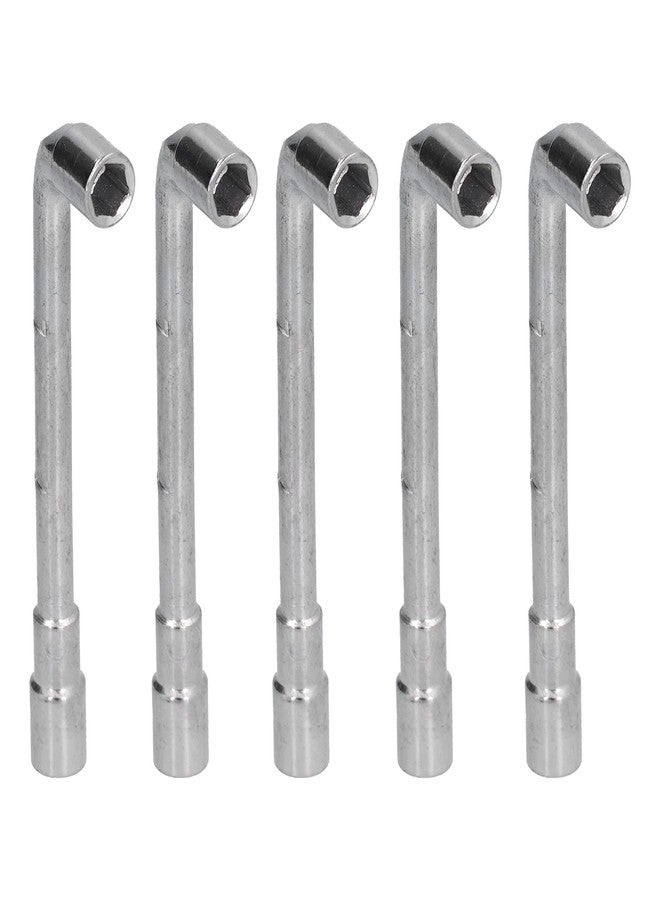 BORDSTRACT 5Pcs Metric L Shaped Angled Hex Socket Wrench, 7mm L-Type Elbow Wrench Set Double-Head Elbow Hex Wrench for Mechanic Repair Tool - Image 1