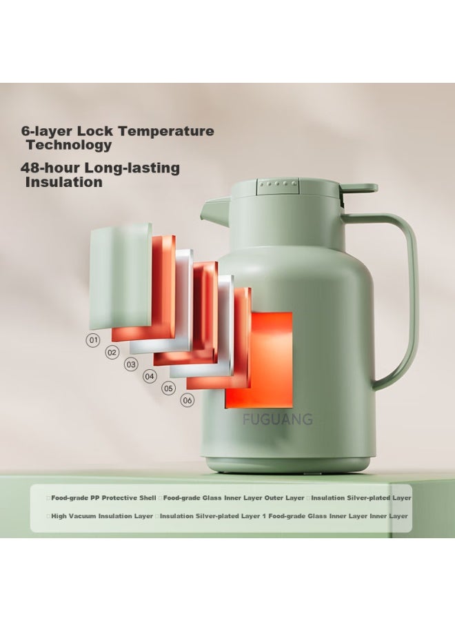 Tomimitsu Fuguang Insulated Bottle, Large Capacity For Home Use, 2l Glass Inner Liner, Hot Water Thermos, For Students' Dormitory And Office, Warm Water Jug - Image 4