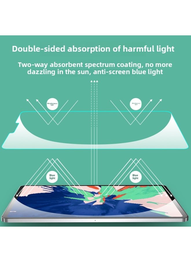Generic Tempered Film For IPad Ipadpro Full Screen 2020 Air4 Green Light 10.2 For Apple 2019 Flat Pro-Color:9d Explosion-proof [eye Protection And Radiation Protection]★Eye Protection Blue Light】1 Piece Hardcover-Size:Ipad Pro 2020 Version Full Screen( 11inch )  - Image 3