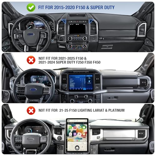 Surfcabin CNC Vent Phone Holder, Magnetic Air Vent Phone Holder Cradles Mount Compatible with F150 2015-2020 & Super Duty F250 F350 F450 2017-2021, Full Metal Bracket for Most CellPhones - Image 2
