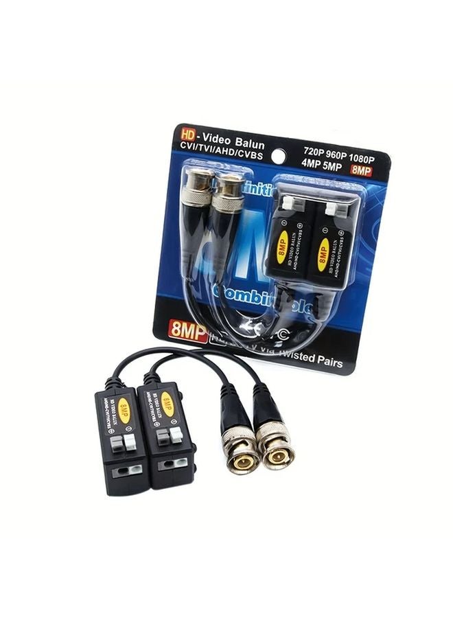 HX CA10 Passive BNC To Ethernet Balun 8MP HD Video Transmitter For Twisted Pair Cables - Image 5