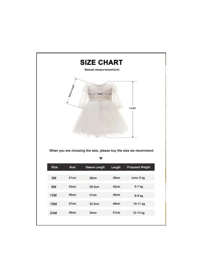 شي إن فستان أميرة بدانتيل مطرز بزهور أنيق أكمام طويلة الى , ممتاز للحفلة - Image 5