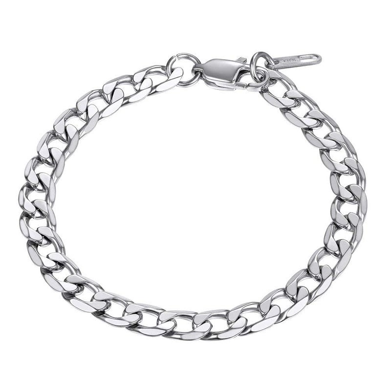 PROSTEEL Men Bracelet Pulseras Para Hombres Mens Braclets Silver Cuban Link Chain Tennis Bracelet For Stainless Steel Bracelets For Men - Image 1