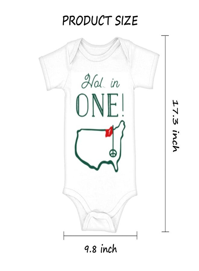 Geloar Hole in One Golf 1st Birthday Baby Outfit - Golf Themed Baby Bodysuit for First Birthday (Hole in One Onesie 12M) - Image 2