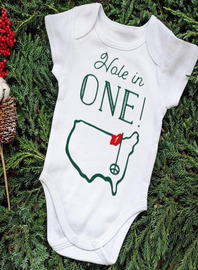Geloar Hole in One Golf 1st Birthday Baby Outfit - Golf Themed Baby Bodysuit for First Birthday (Hole in One Onesie 12M) - Image 4