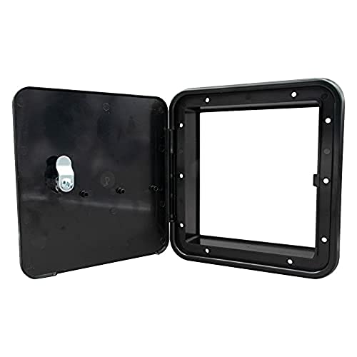 THETFORD|B&B Molders RV Replacement Parts and Accessories RV Camper Recreational Multi-Purpose/Fuel Gas Hatch Without Back Black PN 94308 - Image 2