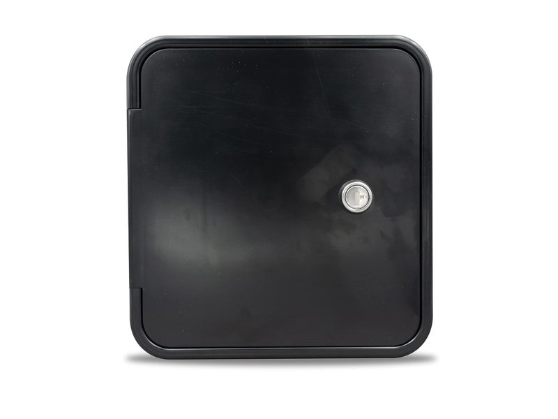 THETFORD|B&B Molders RV Replacement Parts and Accessories RV Camper Recreational Multi-Purpose/Fuel Gas Hatch Without Back Black PN 94308 - Image 1