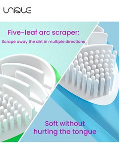 Unique 3 Pack Double-Side Desiged Tongue Scraper - Ultra-Soft Tongue Brush Tongue Cleaner for Food-Grade Portable Tongue Liners  - Image 3