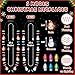 Traplace 2PCS Christmas Necklaces 2 Kinds of Party Favors Light up Christmas Necklace Colorful 3 Modes Xmas Decorations Wearable Light Accessories for Xmas New Year Parties Ugly Sweater Decor - Image 4