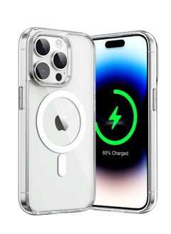 Houmt iPhone 14 Pro Magsafe Case 6.1 Inch Slim Thin Magnetic Case Yellowing-Resistant Shock Absorption Anti-Scratch and Anti-Drop Hard Back Crystal Case Compatible with iPhone 14 Pro Case  - Image 1
