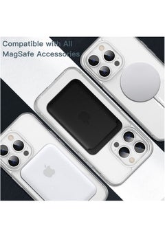 Houmt iPhone 14 Pro Magsafe Case 6.1 Inch Slim Thin Magnetic Case Yellowing-Resistant Shock Absorption Anti-Scratch and Anti-Drop Hard Back Crystal Case Compatible with iPhone 14 Pro Case  - Image 5