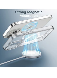 Houmt iPhone 14 Pro Magsafe Case 6.1 Inch Slim Thin Magnetic Case Yellowing-Resistant Shock Absorption Anti-Scratch and Anti-Drop Hard Back Crystal Case Compatible with iPhone 14 Pro Case  - Image 4
