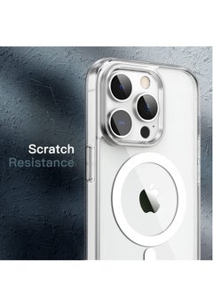 Houmt iPhone 14 Pro Magsafe Case 6.1 Inch Slim Thin Magnetic Case Yellowing-Resistant Shock Absorption Anti-Scratch and Anti-Drop Hard Back Crystal Case Compatible with iPhone 14 Pro Case  - Image 3