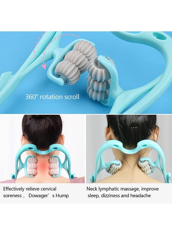 Rotating ball massager, manual neck massager for deep tissue, pain relief tool, random color - Image 2