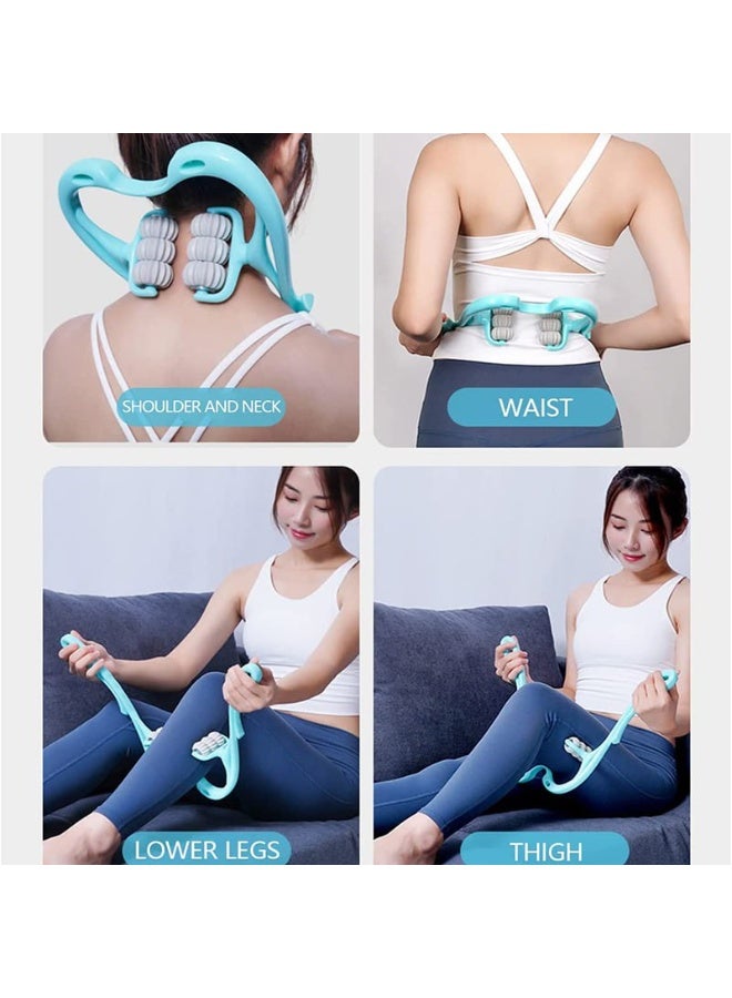 Rotating ball massager, manual neck massager for deep tissue, pain relief tool, random color - Image 4
