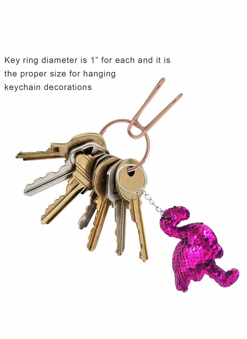 SYOSI - Colorful Sequin Keychains, Girls Keyrings Party Bags Fillers, Colorful Reversible Sequins, Birthday Party Gifts Supplies,for Kids & Adults Birthday Favors Backpack Accessories (20 pcs) - Image 1