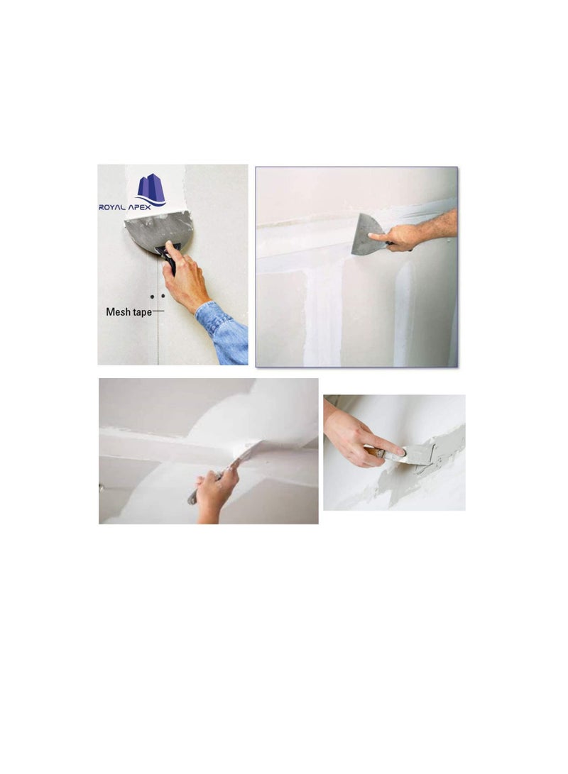 سكين مفصل من الفولاذ المقاوم للصدأ سكين مرن للحوائط الجافة بمقبض مريح لأدوات التزيين ، مكشطة طلاء قوية ، سكين حشو ، مكشطة إزالة الطلاء (1 بوصة) - Image 3